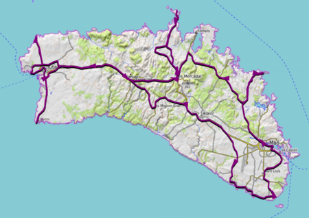Mapa Menorca RBT® Sa Volta als Faros