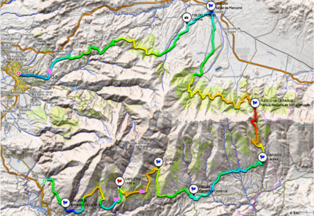 Mapa Pedales de Granada® Gravel