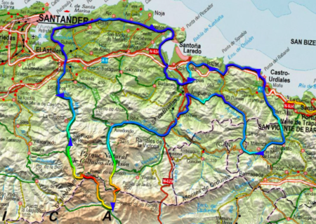 Mapa Cantabria Road Bike Tours®