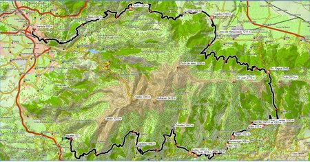 Pedales de Granada® mapa