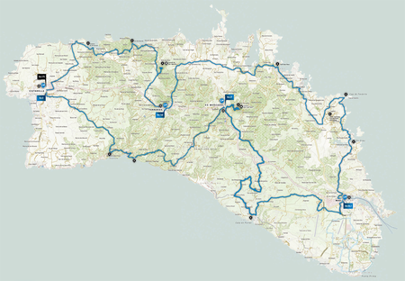 Pedals Menorca mapa