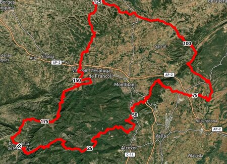 Pedals Cister® mapa ruta