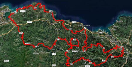 Gran Pedales del Norte mapa