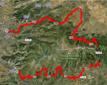 Pedales de Granada® mapa